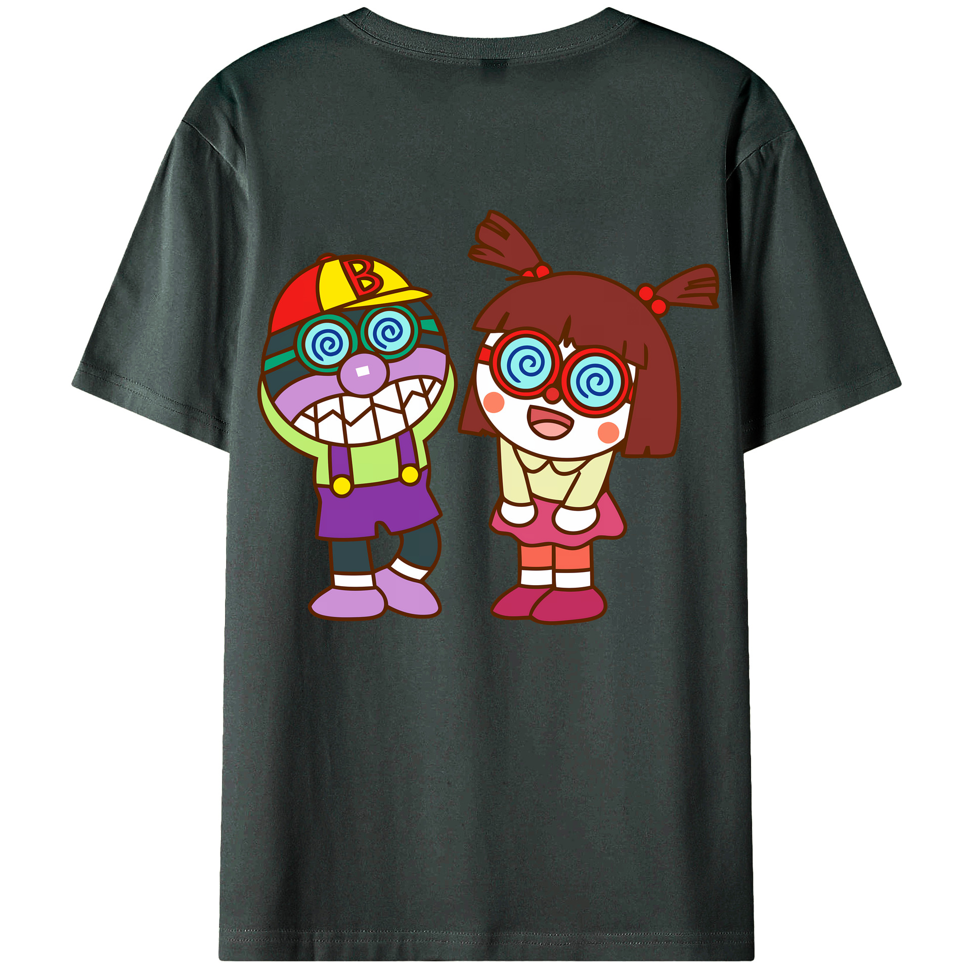（画像用） アンパンマン Anpanman 綿100％ メンズ半袖Tシャツ（バックプリント） 通気性